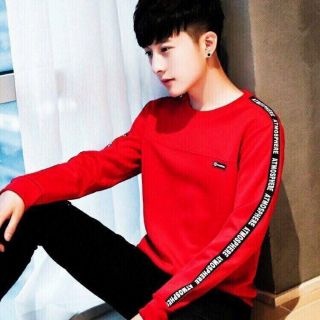 Áo thun nam dài tay chất cotton cao cấp hàng vnxk có màu đỏ đen trắng