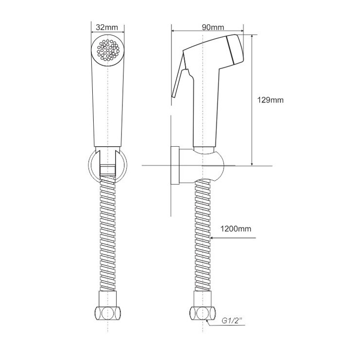 Vòi xịt vệ sinh Zento ZT5112-1