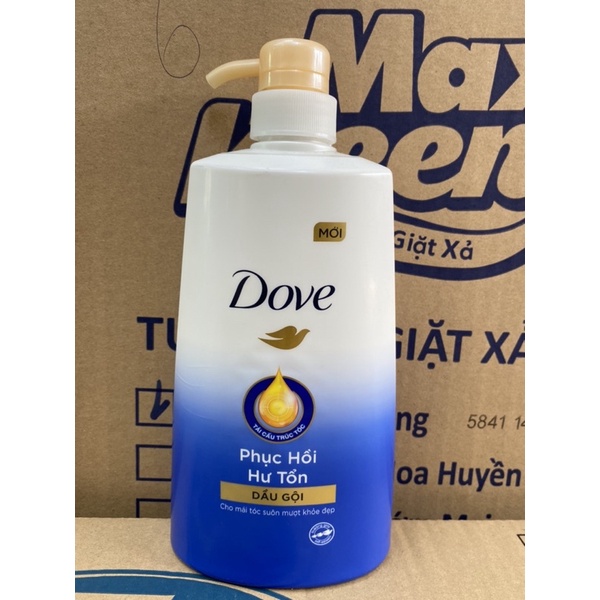 COMBO Dầu Gội và Dầu Xả DOVE 640g và 610g.