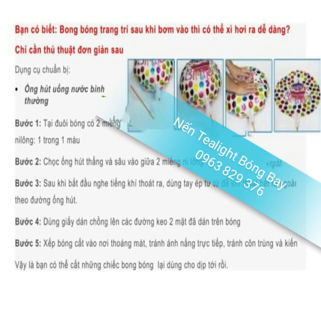 [SHOPEE TRỢ GIÁ] Set bóng sinh nhật nhẹ nhàng