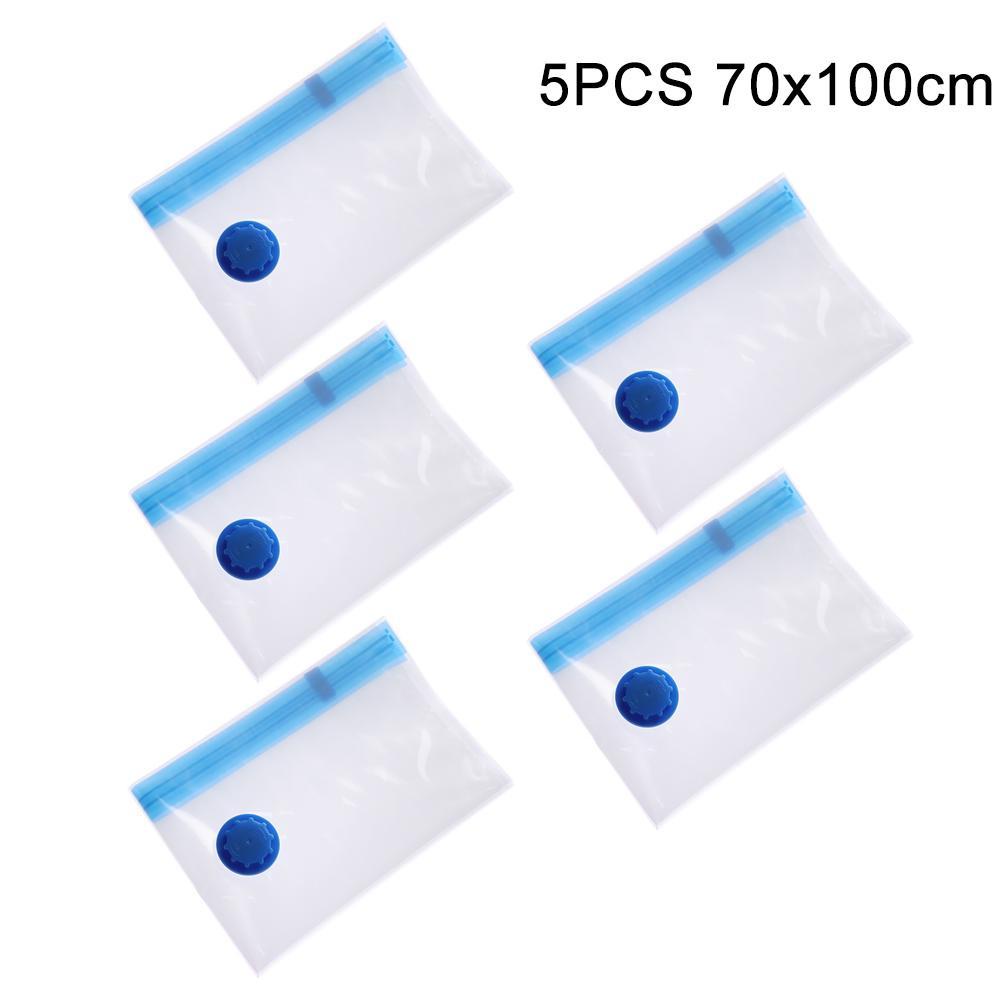 Set 5 / 10 Túi Hút Chân Không Đựng Đồ Du Lịch Tiết Kiệm Không Gian