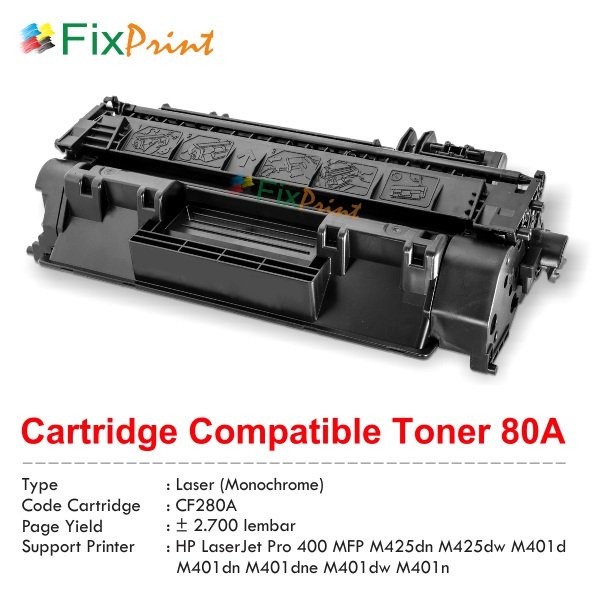 Hộp Mực Máy In 80a Cf280A Hp Laserjet Pro 400 Mfp M401 M42 Limited