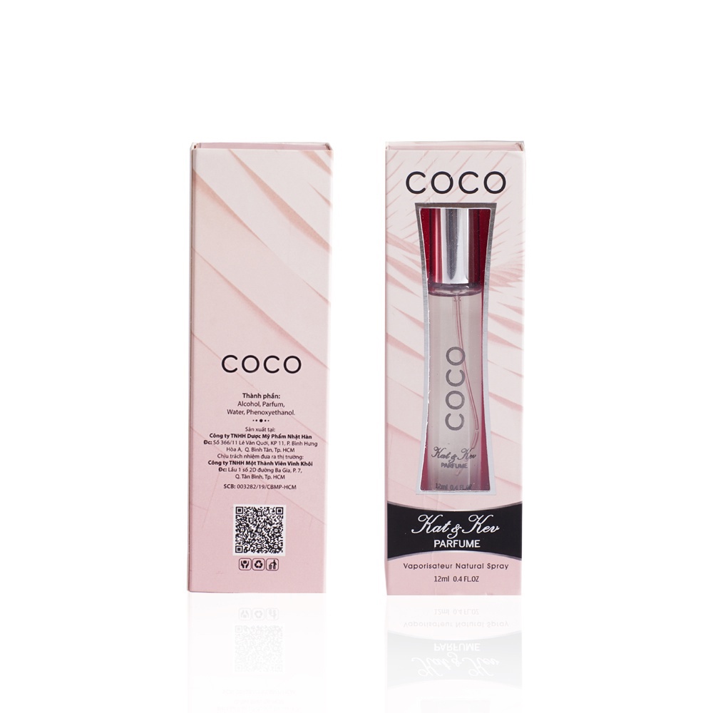 Nước hoa nữ Coco Kat &amp; Kev Parfume hương hoa nhài / Dầu thơm nữ lưu hương thơm lâu 10 tiếng, bán kính mùi 2m (Chai 12ml)