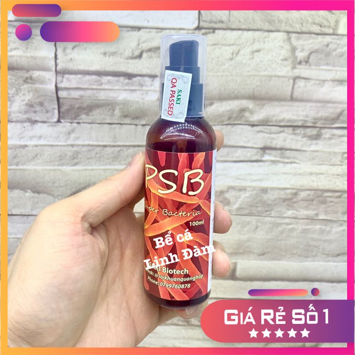 Psb vi sinh quang hợp làm trong nước giúp cá khoẻ - chai 100 ml