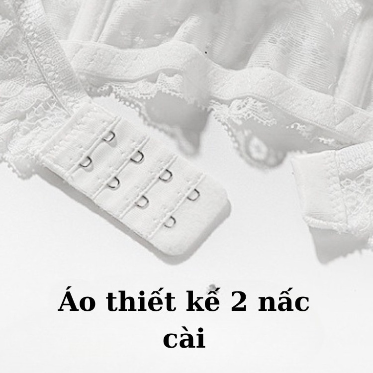 Áo ngực nữ su phối ren nâng vòng 1, mút vừa có gọng hở lưng sexy gợi cảm HLBOUTIQUE A471