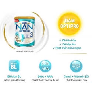 Sữa Bột NAN Optipro Gro 3 lon 900g