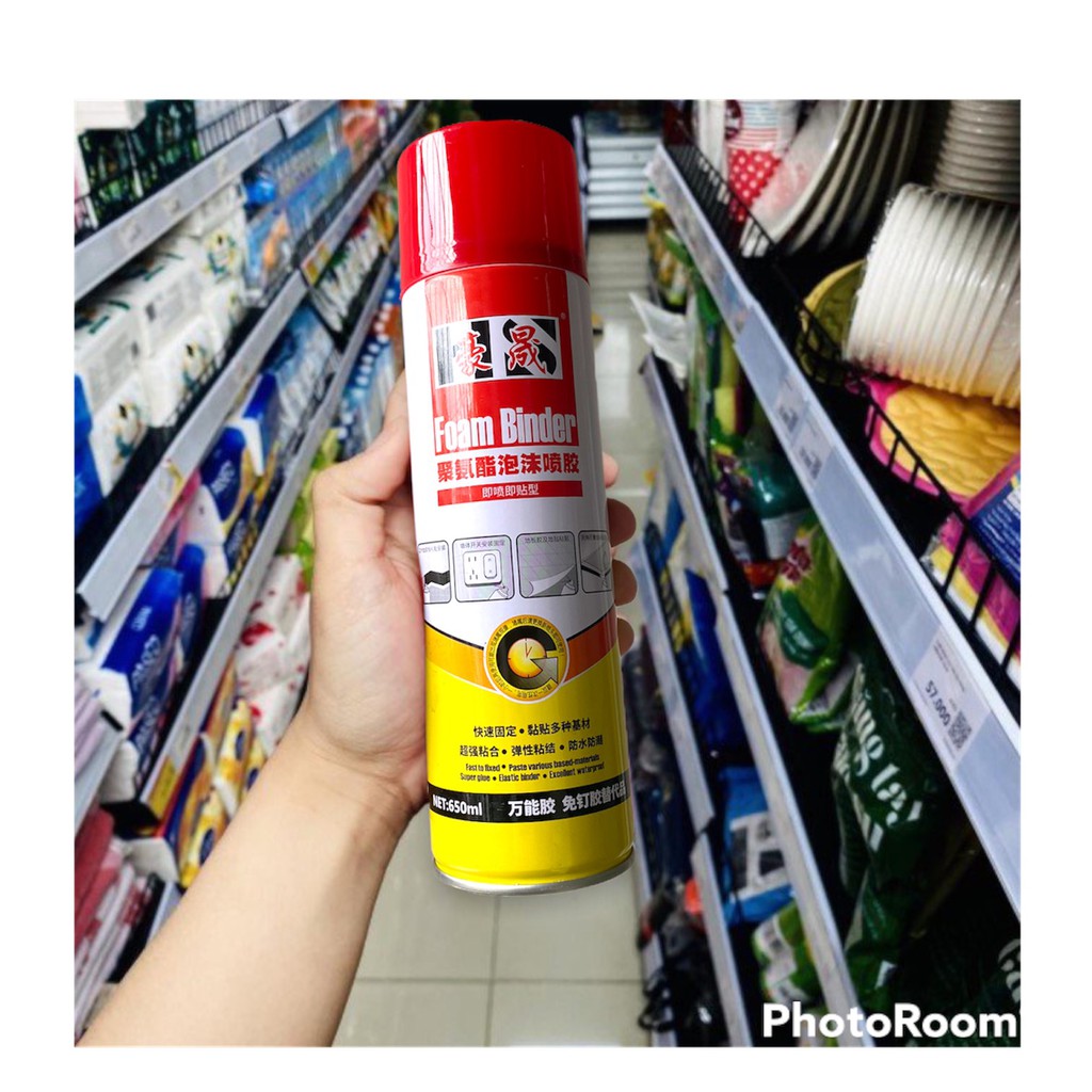 Bình xịt sơn chống nước, chống thấm Kiêm KEO XỊT ĐA NĂNG liên kết, đàn hồi dán sắt, dán gỗ, dán thép, dán nhựa,thạch cao