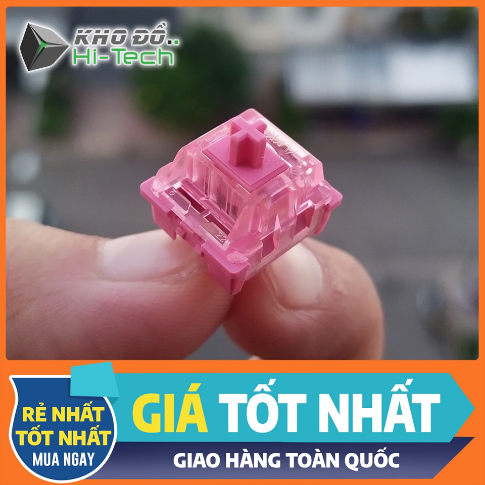 [Set 4 cái] Switch Akko Rose Red đã lube mượt mà  𝘍𝘳𝘦𝘦𝘴𝘩𝘪𝘱  cho bàn phím cơ