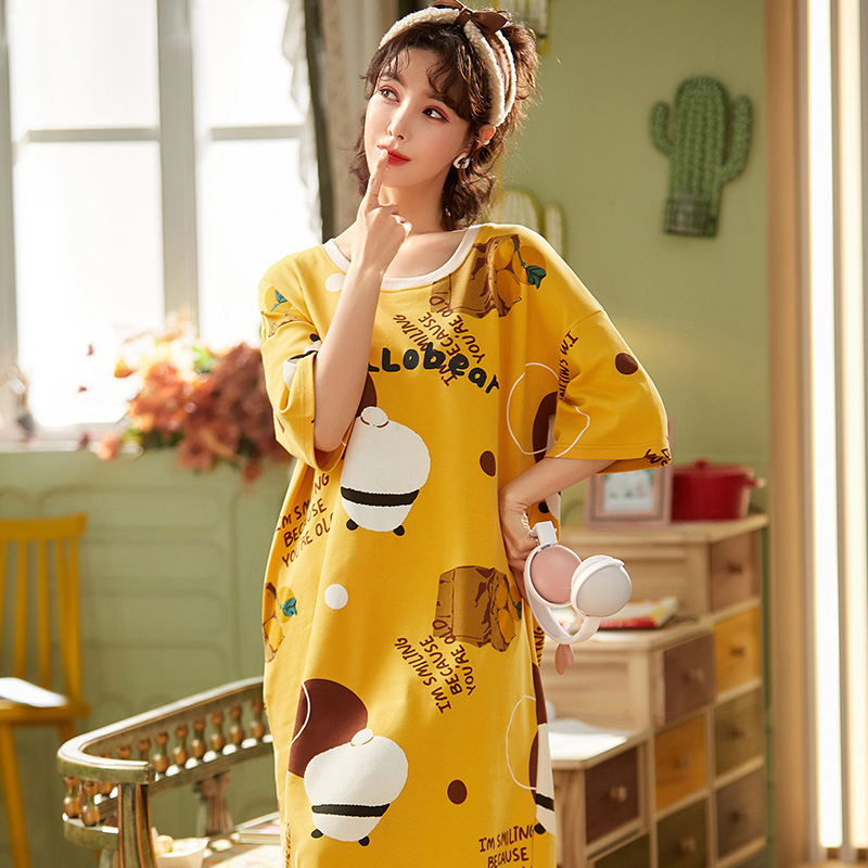 Bộ Đồ Ngủ Pijama Ngắn Tay Vải Cotton 2021