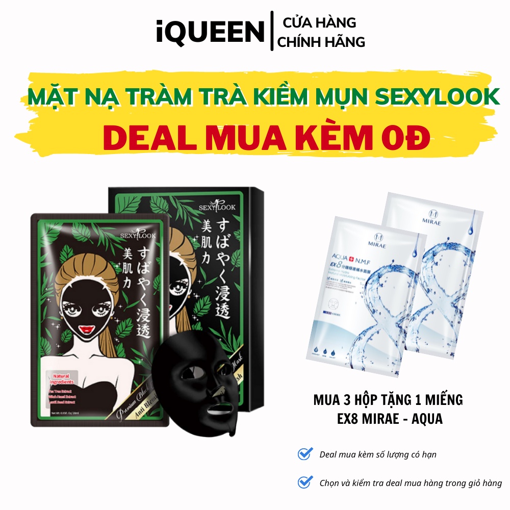 mặt nạ tràm trà SEXYLOOK kiểm soát dầu và mụn sạch lỗ chân lông ( 1 Miếng x 28ml)