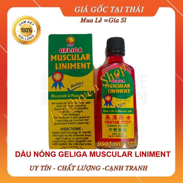 [Hàng chính hãng] Dầu cù là lửa dạng nước Indonesia - Geliga Muscula Liniment (MỚI)