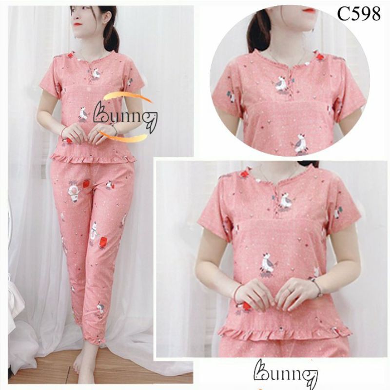 Đồ bộ mặc nhà kate thái, đồ bộ nữ mặc mát không nhăn