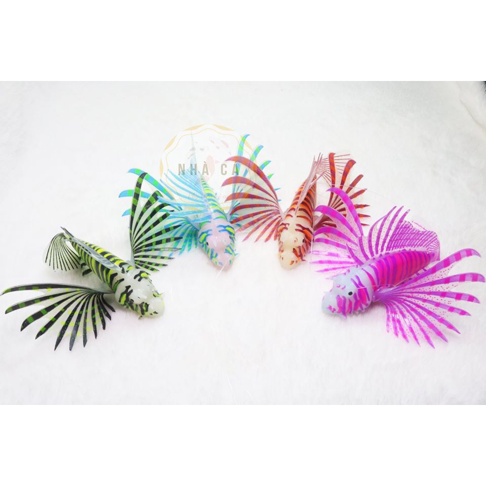 ĐỒ CHƠI HÌNH CÁ SILICON CẦU VỒNG DẠ QUANG - TRANG TRÍ HỒ CÁ – THỦY SINH