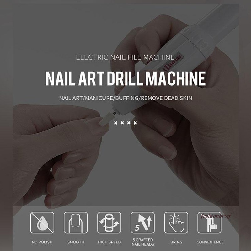 [Hàng mới về] Bộ Dụng Cụ Mài Móng Tay Mini Chạy Điện Dễ Sử Dụng