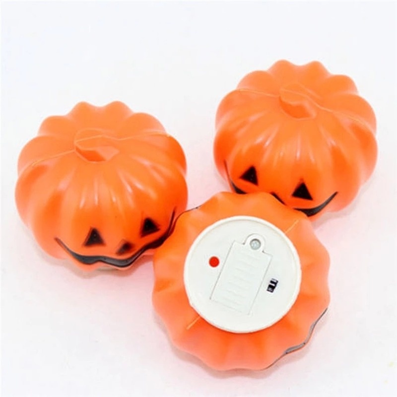 Đèn LED Hình Đầu Lâu / Bí Ngô Dùng Pin Trang Trí Halloween