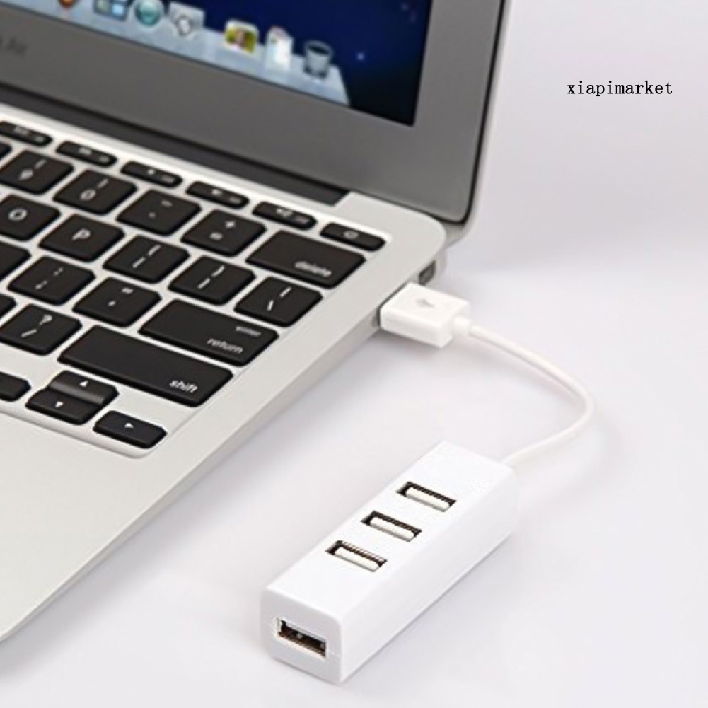 LOP_Portable 4 Ports USB 2.0 Expansion Hub Splitter Adapter for PC Laptop Computer