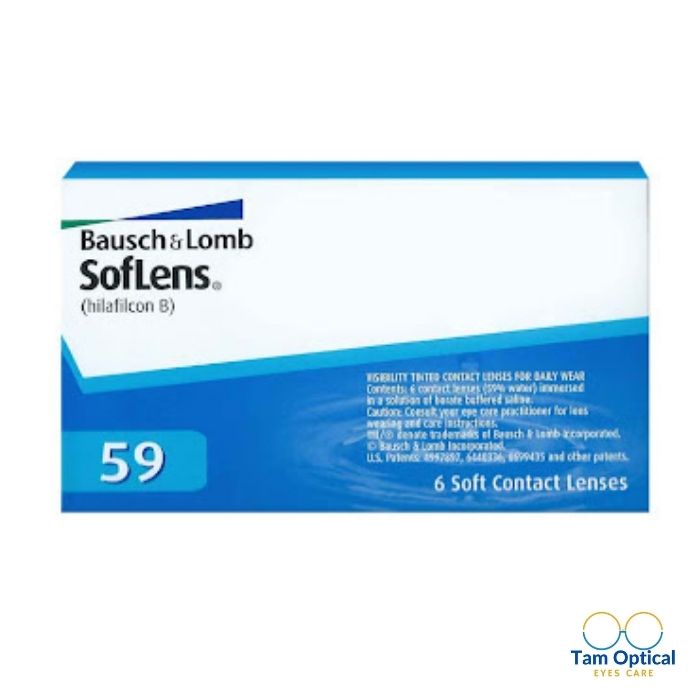 Kính áp tròng 1 tháng Bausch & Lomb Soflens 59 Monthly (Hilaficon) (6Lenses)