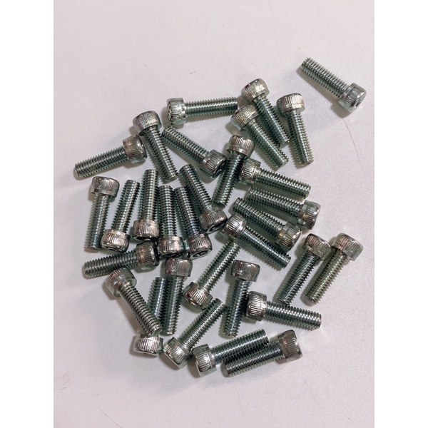 Ốc bulong 6li 6li10 6li15 6li20 6li25 trụ đầu lục giác, chất liệu sắt xi thông dụng cho nhiều dòng xe
