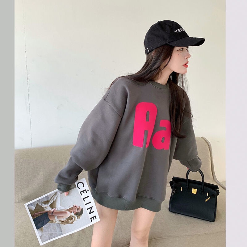 Áo sweater vải nhung mỏng che khéo bụng thời trang mùa đông cho nữ | BigBuy360 - bigbuy360.vn