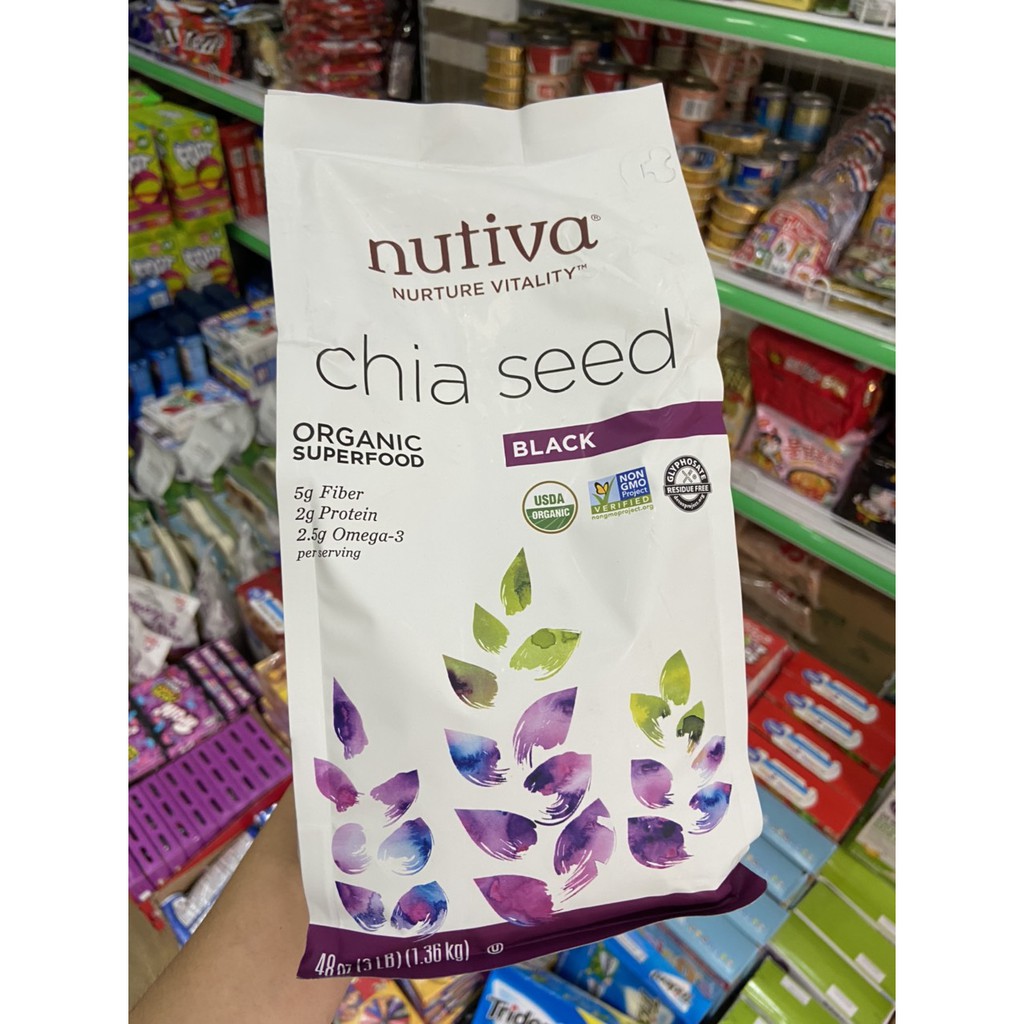 Hạt chia đen Nutiva 1.36kg