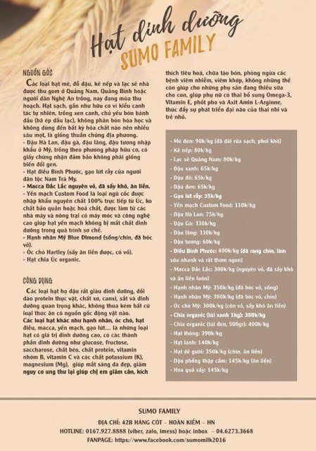 Sữa thảo mộc Sumo milk