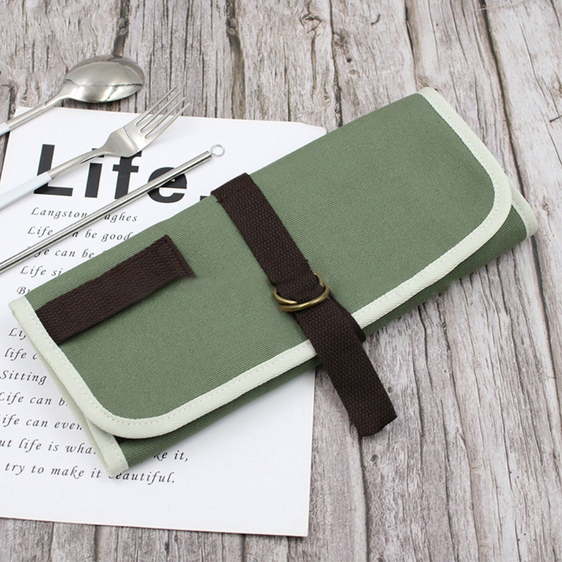 Túi Đựng Dao Nĩa Dao Có Thể Gấp Gọn Tiện Dụng Cho Cắm Trại