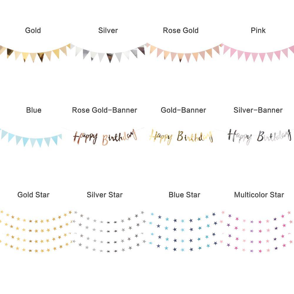 Dây Cờ Treo Trang Trí Tiệc Sinh Nhật Cho Bé