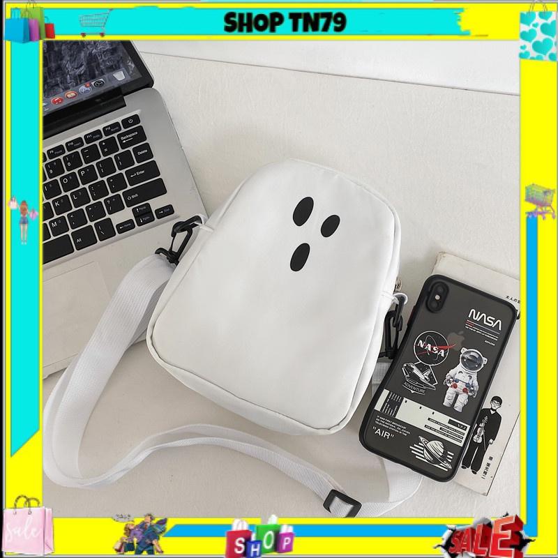 Túi đeo chéo nam nữ vải canvas cá tính đi chơi giá rẻ dễ thương TÚI &amp; BALO SHOP TN79