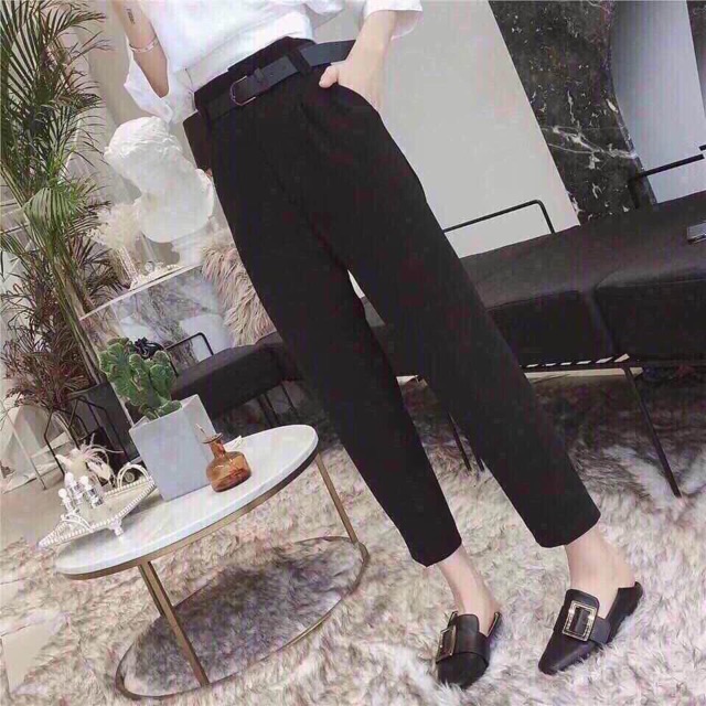 Quần vải baggy kèm đai - hàng nhập khẩu loại 1 | BigBuy360 - bigbuy360.vn