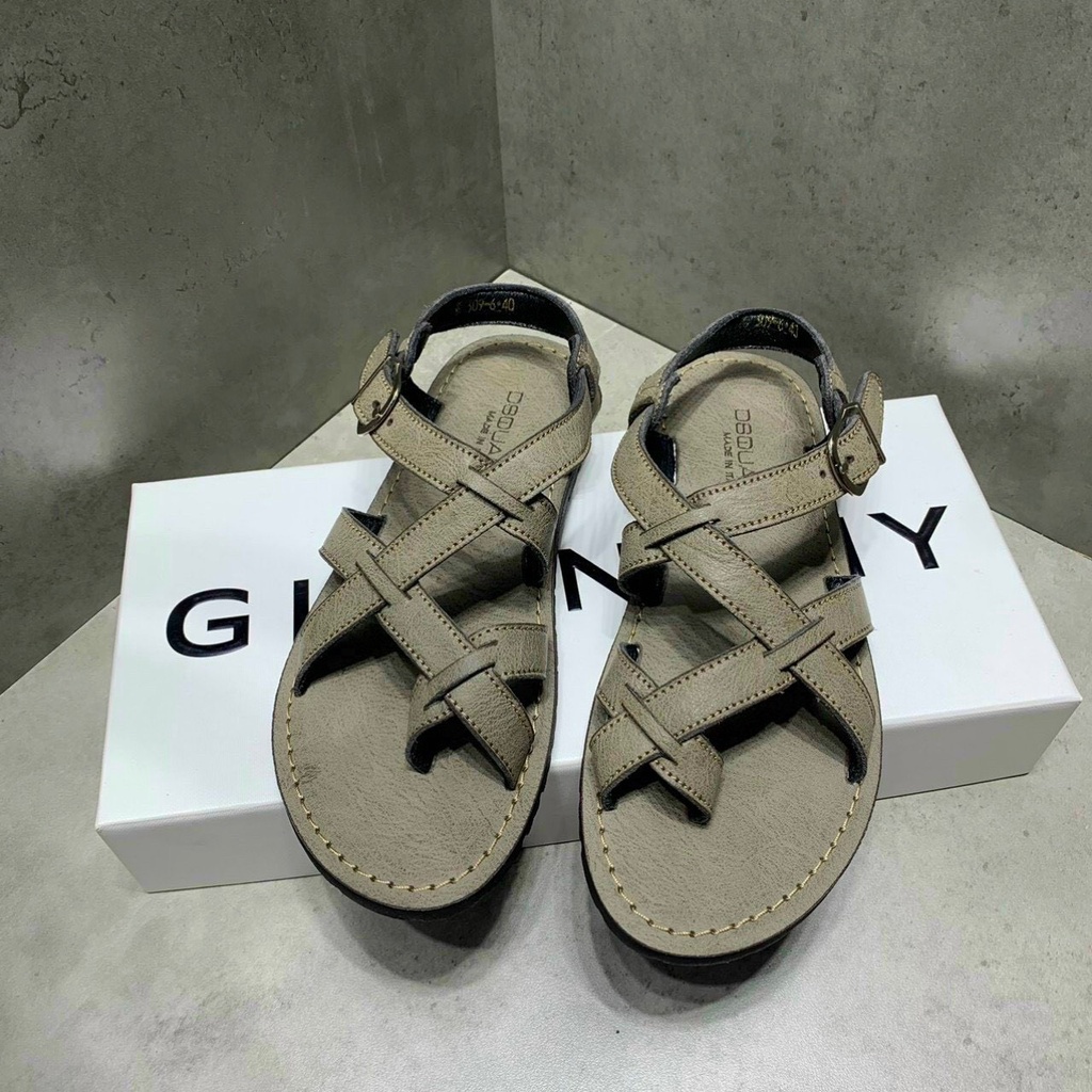 Dép Sandal Nam Quai Da, Dép sandal unisex nam quai da bò thật Hàng Chuẩn Cao Cấp