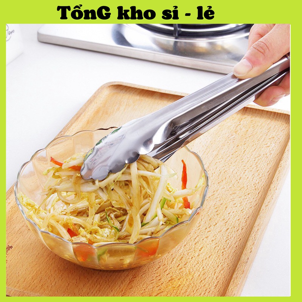 Kẹp Inox Gắp Thức Ăn, Đồ Nóng, Đá 88104 TỔNG KHO SỈ VP88
