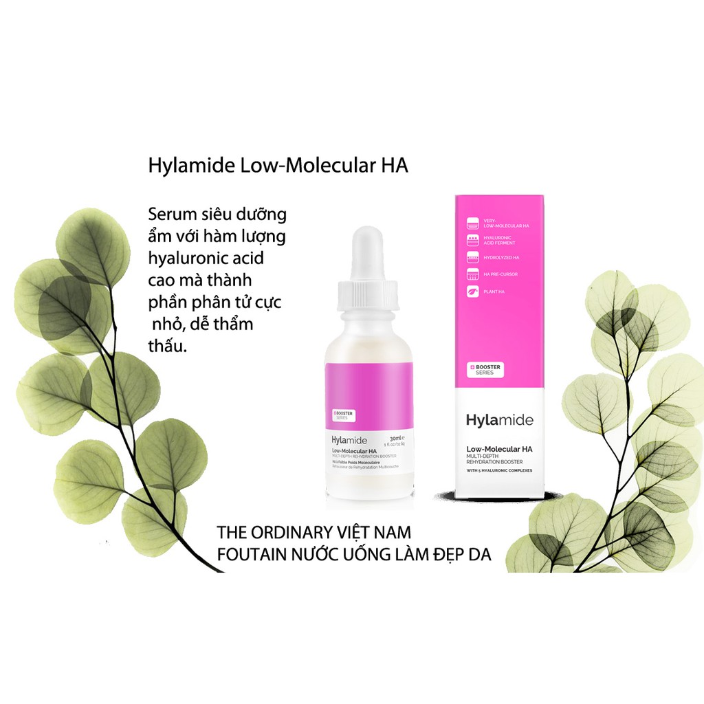 (Auth+30ML) Hylamide Low-Molecular HA cấp nước dưỡng ẩm