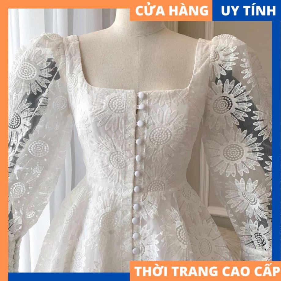 Đầm dự tiệc ren trắng dáng xòe cực hot - Maya dress [HÀNG CAO CẤP] | BigBuy360 - bigbuy360.vn
