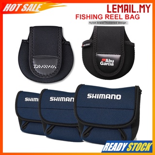 Daiwa Abu Garcia Baitcasting Câu Cá Túi Nylon Đúc Bánh Xe Bảo Vệ Angling Cuộn Giải Quyết Túi Bảo Vệ Bao