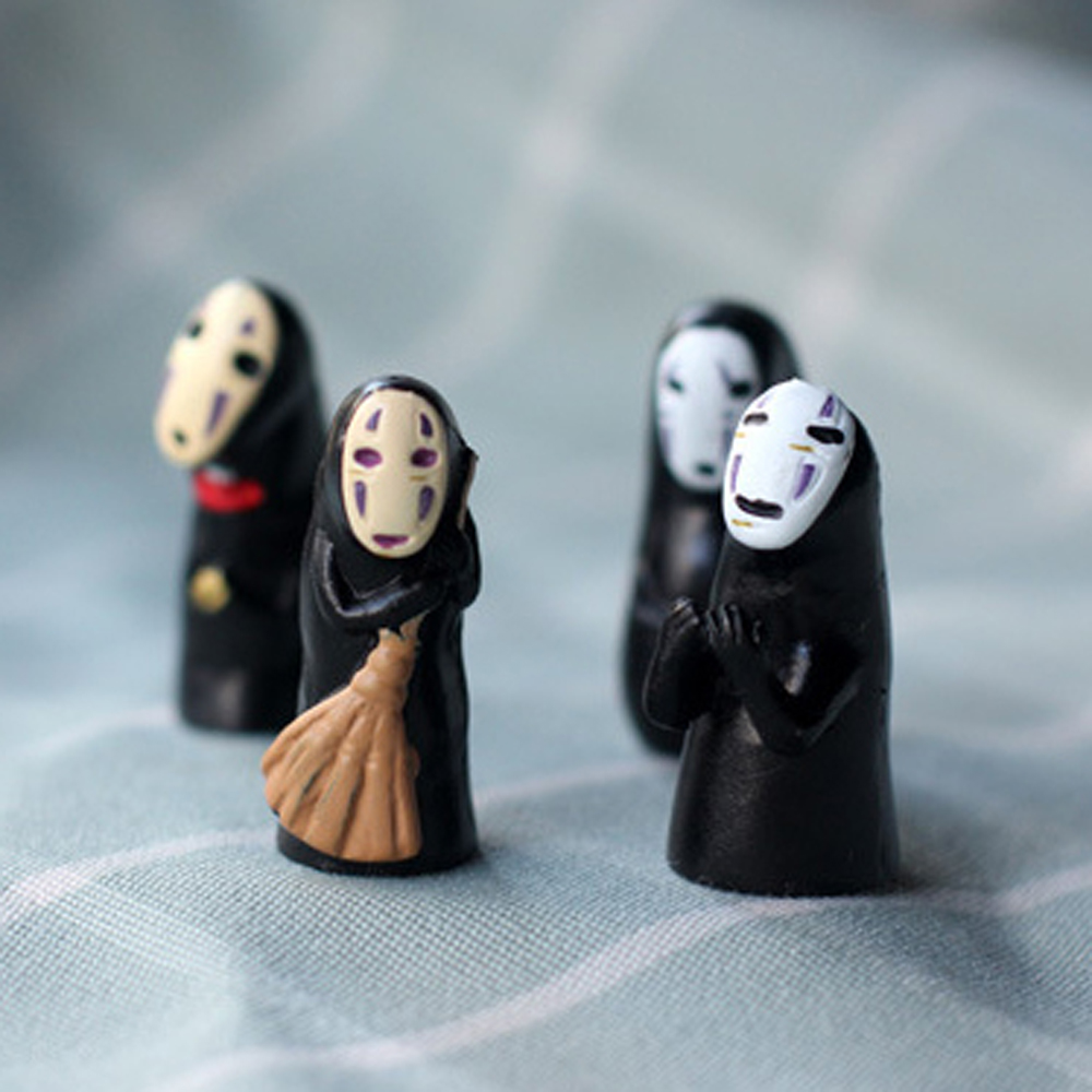 Set 4 Mô Hình Đồ Chơi Nhân Vật Vô Diện Trong Spirited Away