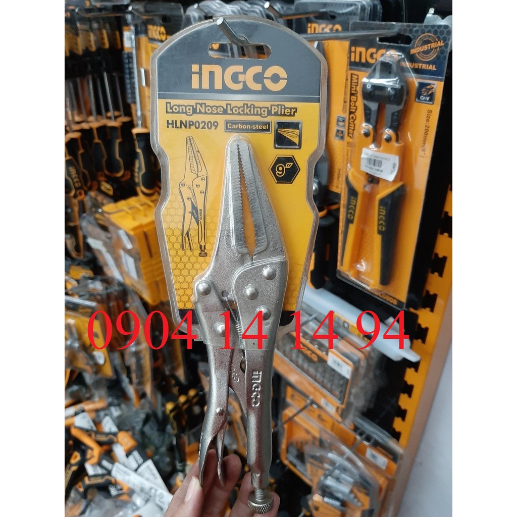 Kìm bấm mỏ dài INGCO HLNP0209