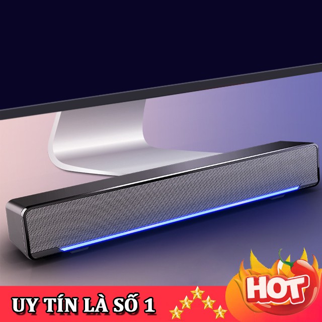 Loa Thanh Soundbar, Vi Tính  SADA V-196T-2020, Dải Led Màu Ấn Tượng, Âm Thanh Siêu Trầm - Loa Máy Tính PC, Tivi