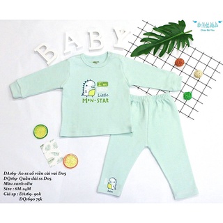 Dokma - Bộ cotton len cho bé 6-24m DA169