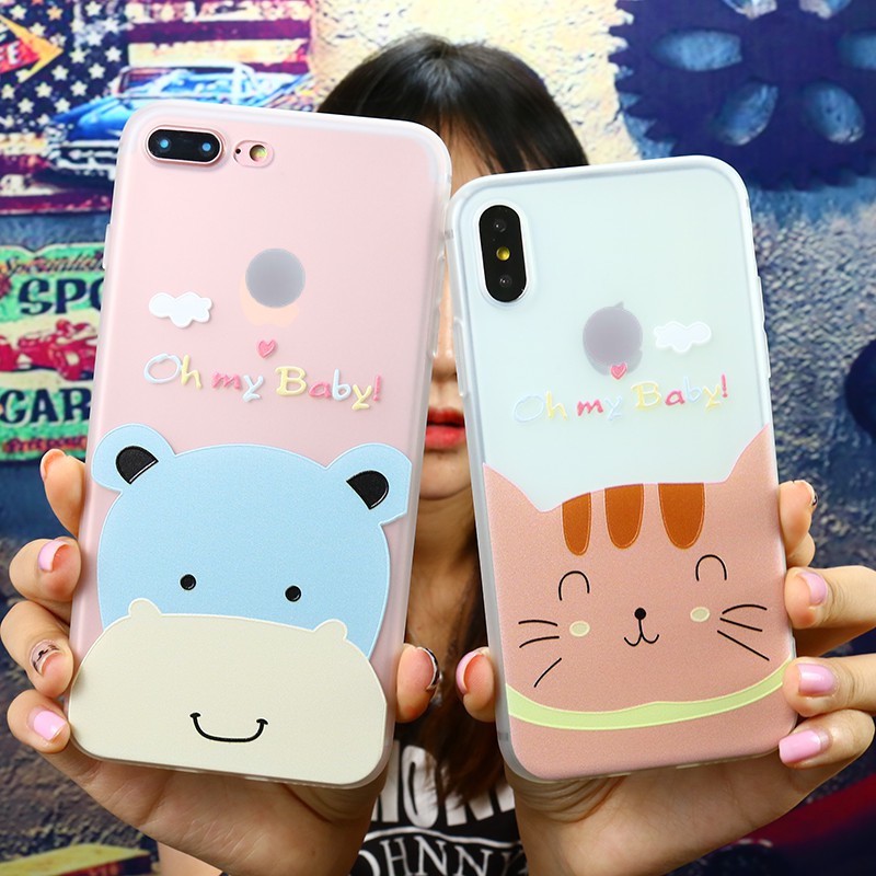 Ốp lưng iphone Mèo cute ip 6 6s plus 6s plus 7 plus 8 8 plus x xs xr xs max 11 pro max 12 13promax (a40)