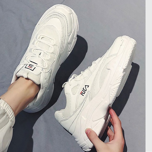 Giày Thể thao nam - Giày sneaker đi chơi Phong cách hàn quốc màu trắng nhẹ êm mềm hot trend 2020 hD25
