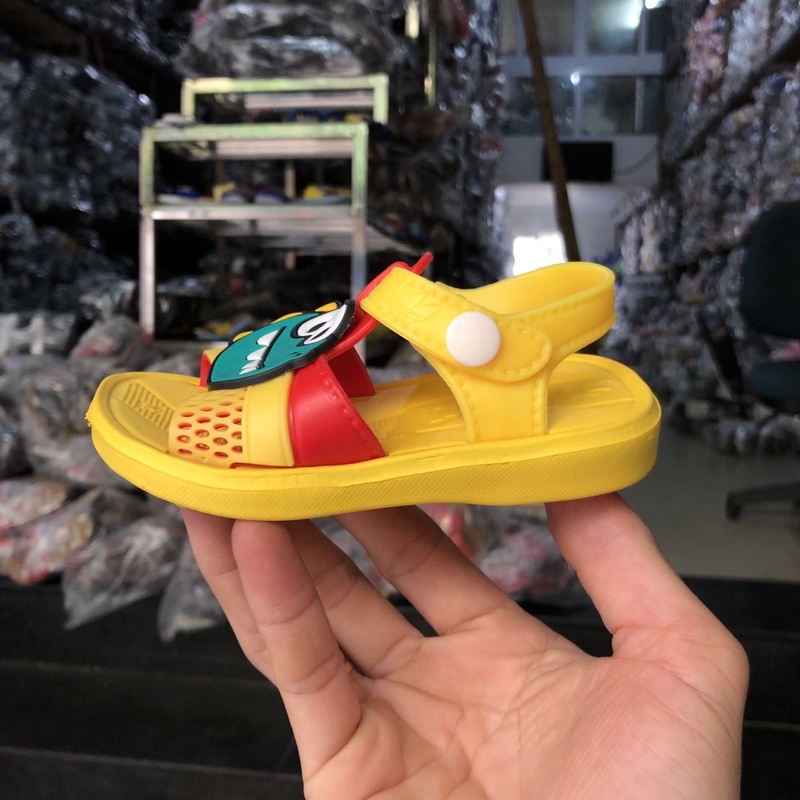 Dép Sandal Quai Hậu Cho Bé Trai Và Bé Gái Tập Đi Hình Khủng Long, Chất Siêu Nhẹ Eva Mềm 7737