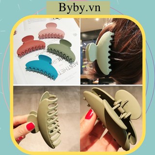 Kẹp tóc càng cua chất liệu acrylic nhựa nhám chắc chắn phong cách Hàn Quốc cho nữ