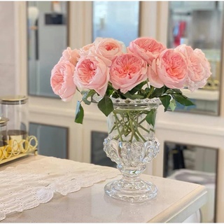 Lọ hoa thuỷ tinh dáng ly 3 kích thước - Bình hoa decor để bàn