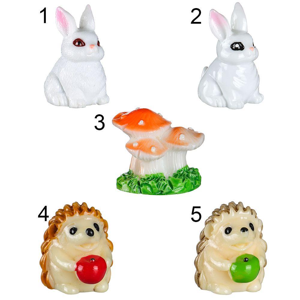 Mô Hình Thỏ Trắng Mini Bằng Nhựa Resin Trang Trí Nội Thất Diy