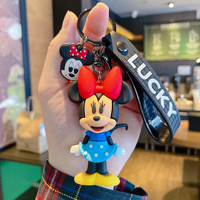 Mới Móc Khóa Gắn Búp Bê Mickey Và Minnie Dễ Thương