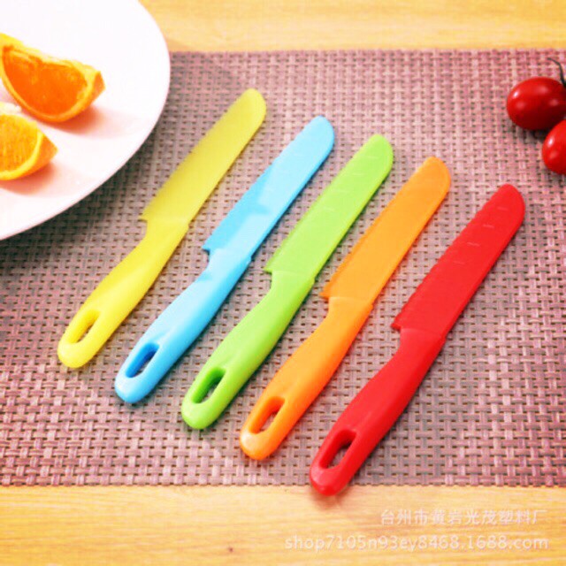 [SB Shop] Dao thái bằng nhựa, dao tập cắt rau củ an toàn dành cho trẻ em nhiều màu sắc