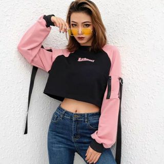 Áo hoodie croptop nữ thu đông trẻ trung sành điệu (Ms A29)