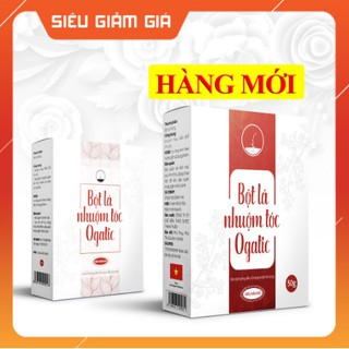 Bột lá nhuộm tóc ogatic- màu nâu đỏ