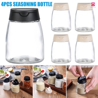 Set 4 lọ thủy tinh đựng gia vị tiện lợi cho nhà bếp