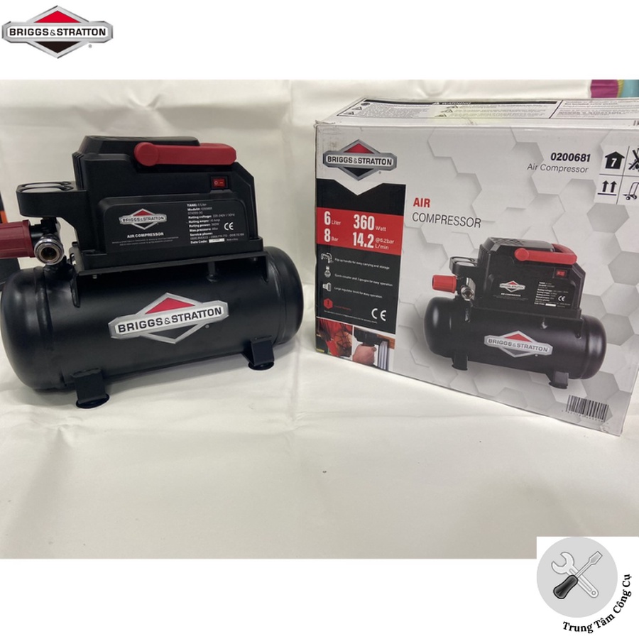 Máy nén khí BRIGGS & STRATTON 0200681 - Dung tích 6L.